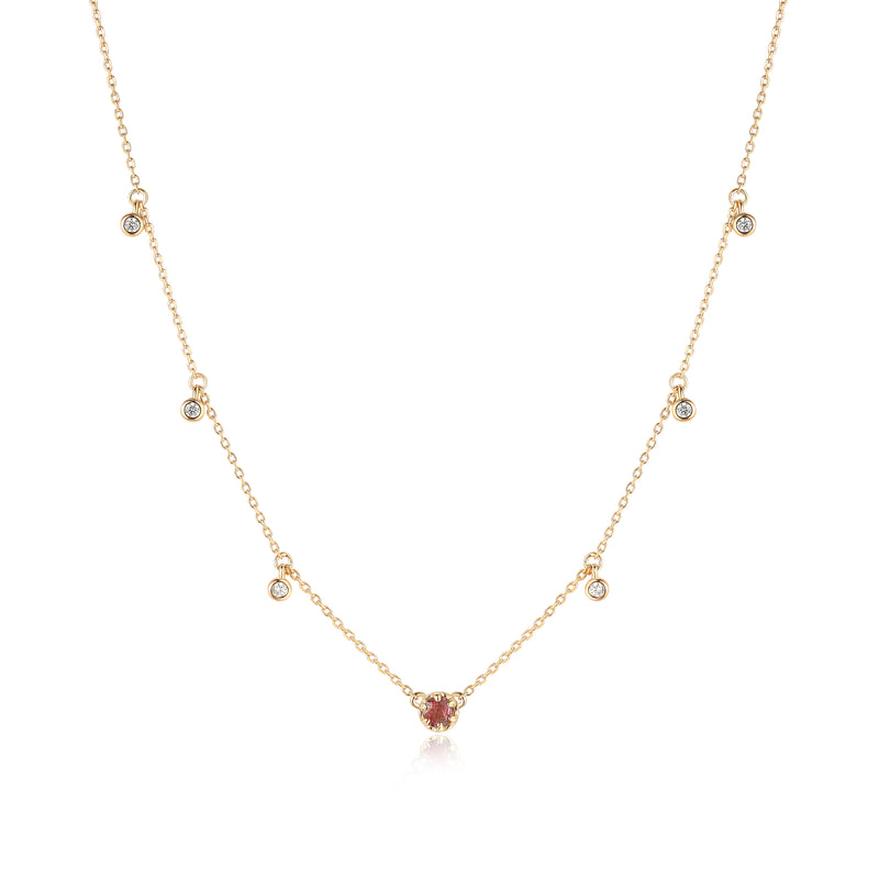 (JULY/OCT)TOURMALINE NECKLACE - BIRTHSTONE COLLECTION