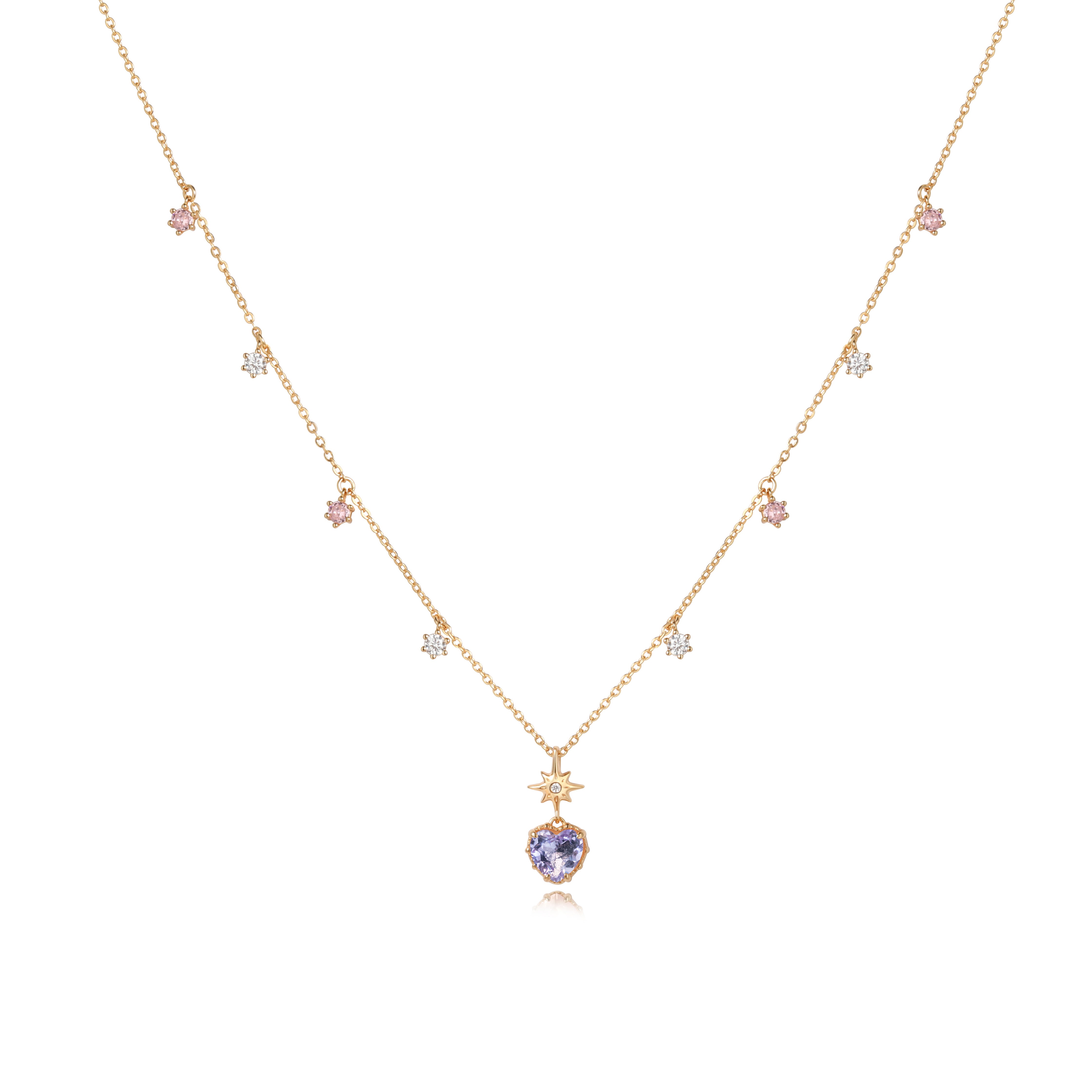 💜LAVENDER TWINKLE NECKLACE - LAVENDER