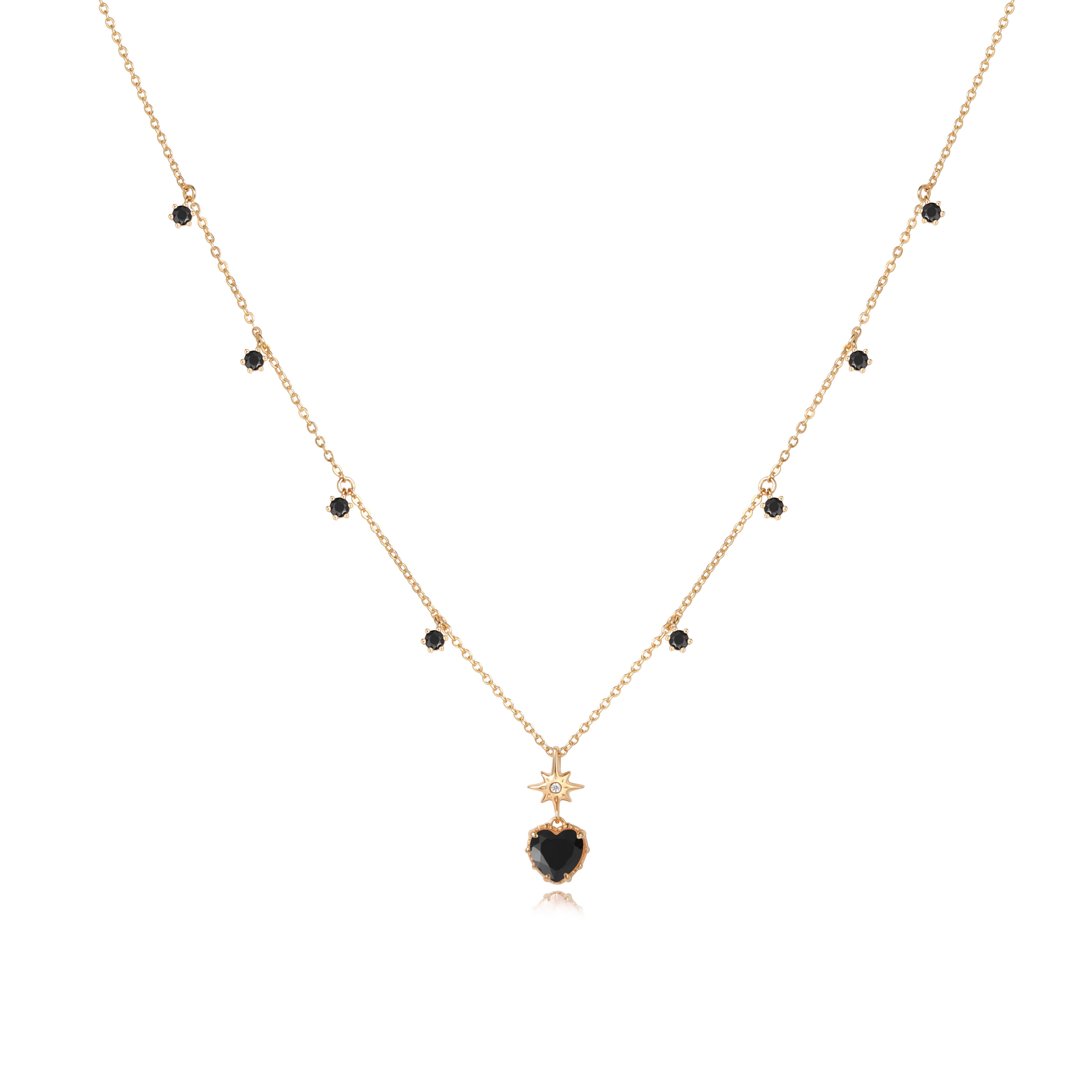 DARK TWINKLE NECKLACE - OBSIDIAN