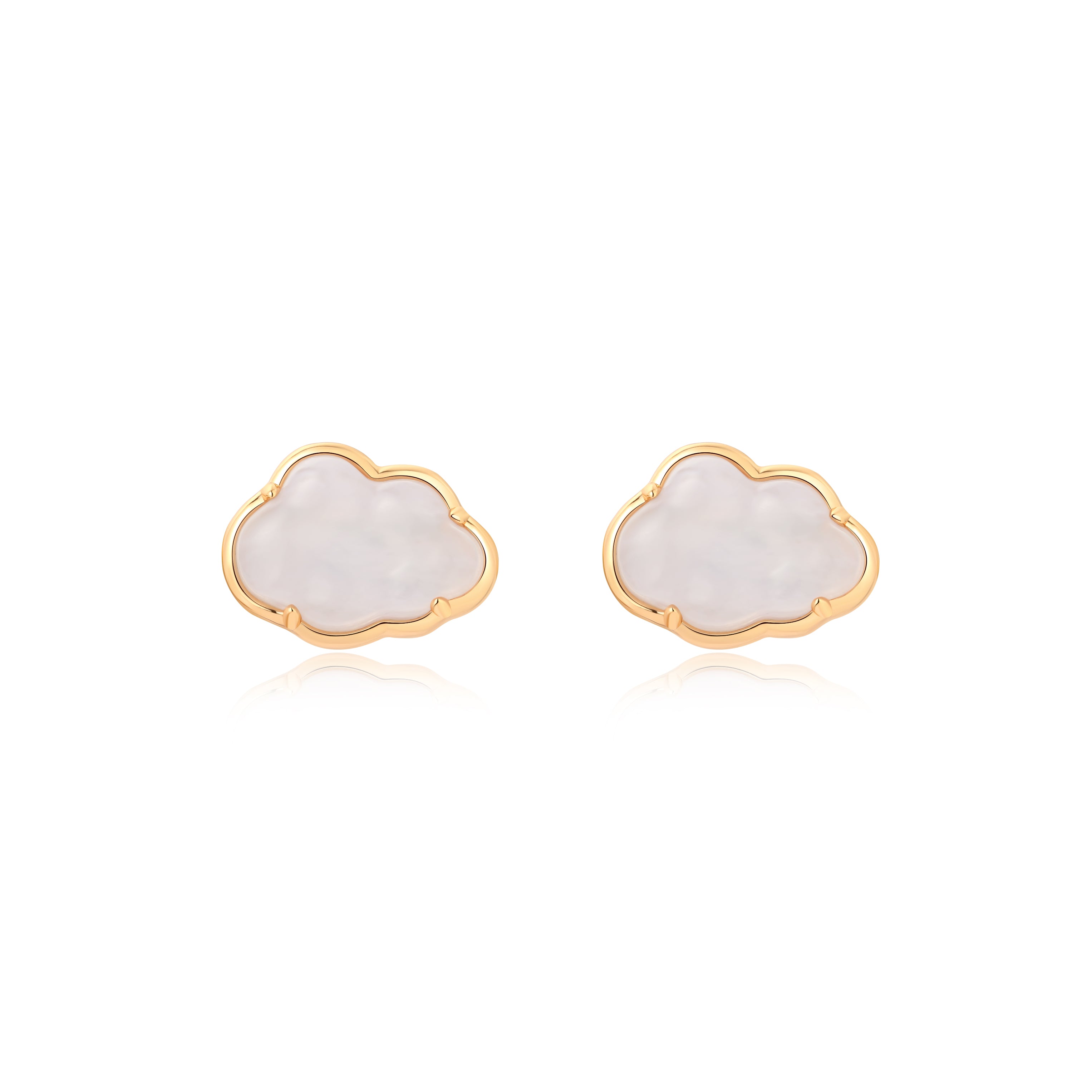 CLOUD STUD EARRINGS - AGATE