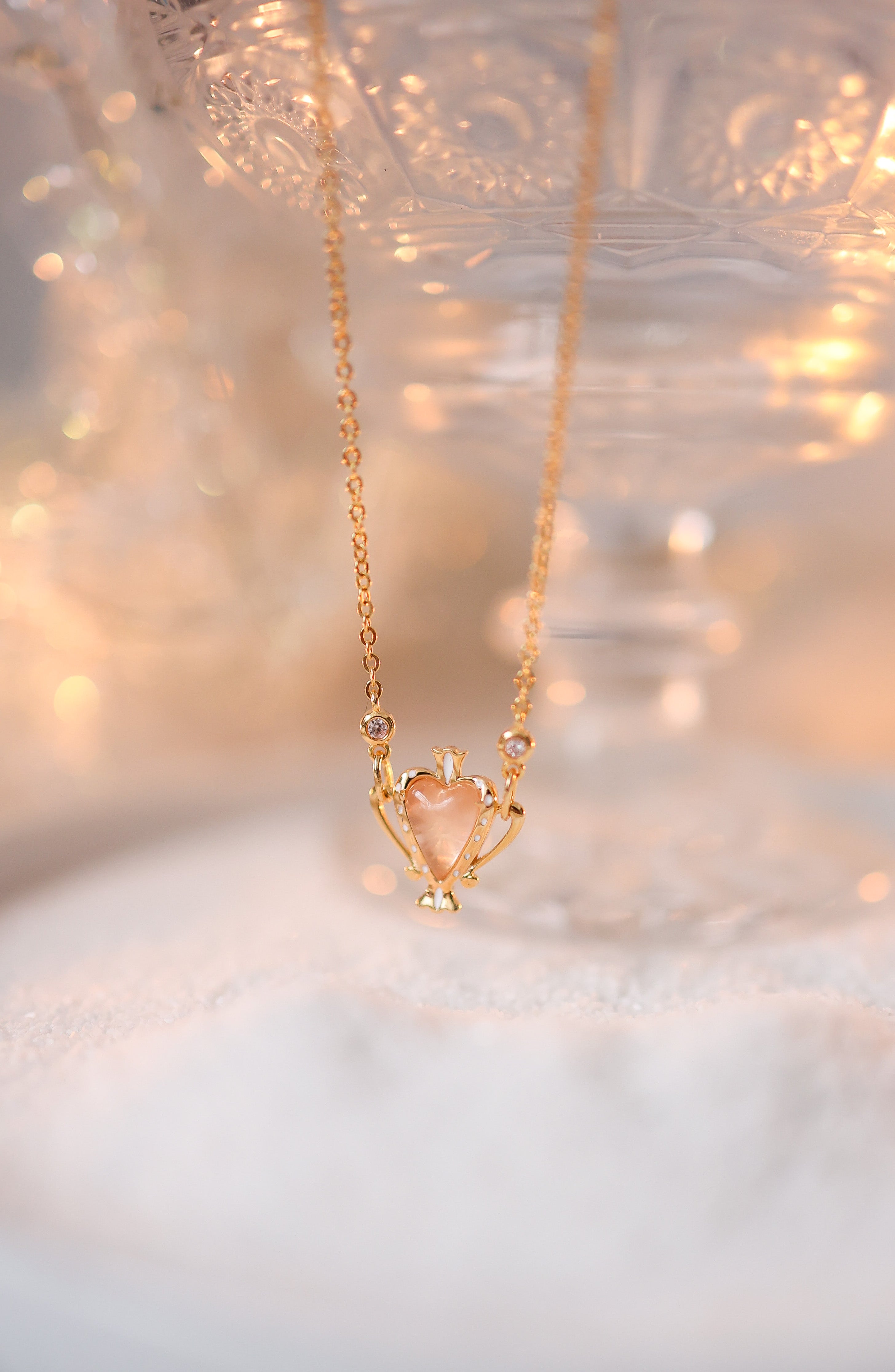 MAGIC LOVE POTION NECKLACE- ROSE QUARTZ