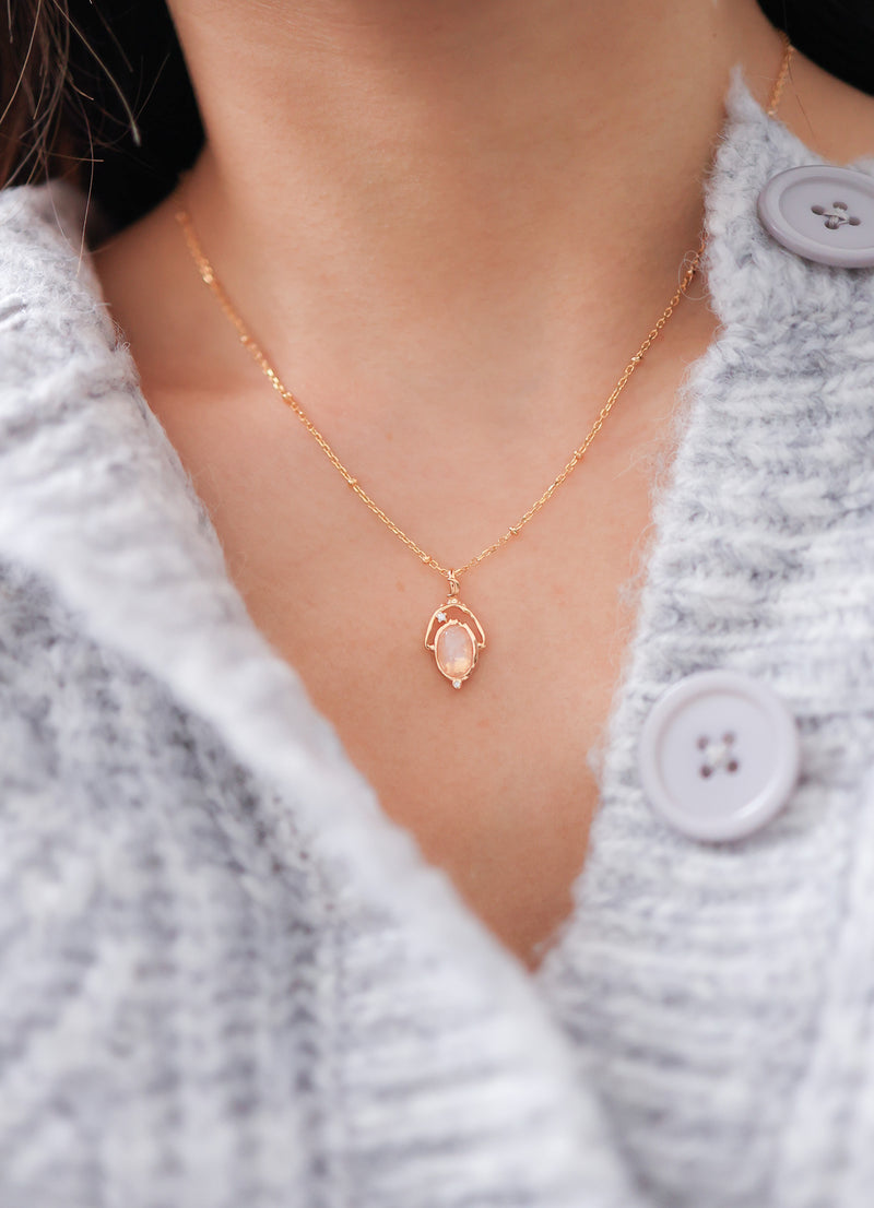 CONQUER YOUR YEAR NECKLACE - MOONSTONE