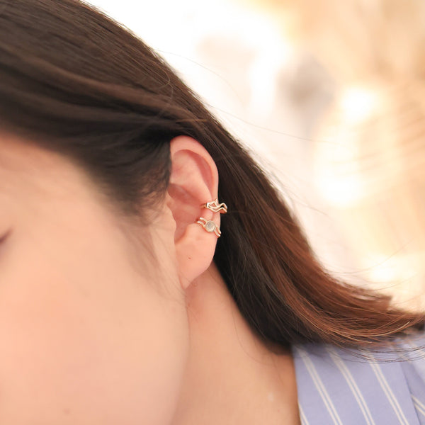 TWILIGHT CREST EAR CUFF EARRINGS