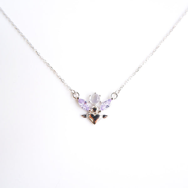 PLANTING LOVE SILVER NECKLACE