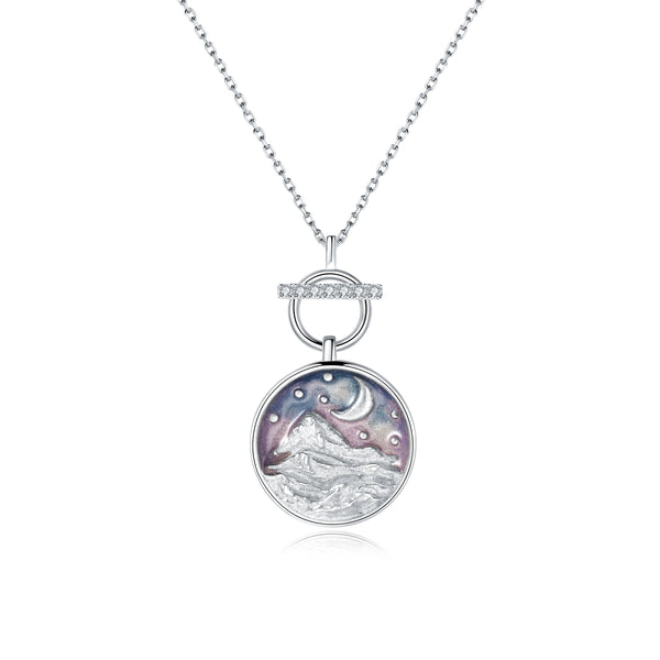 NIGHT MOUNTAIN SILVER NECKLACE